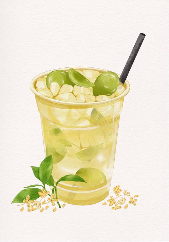Grape Osmanthus Oolong Tea 青提桂花乌龙